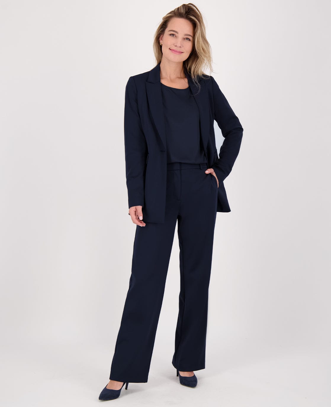 Je m'appelle Broeken Midnight Blue / XS / (32'') Pant Straight Premium Travel | Midnight Blue