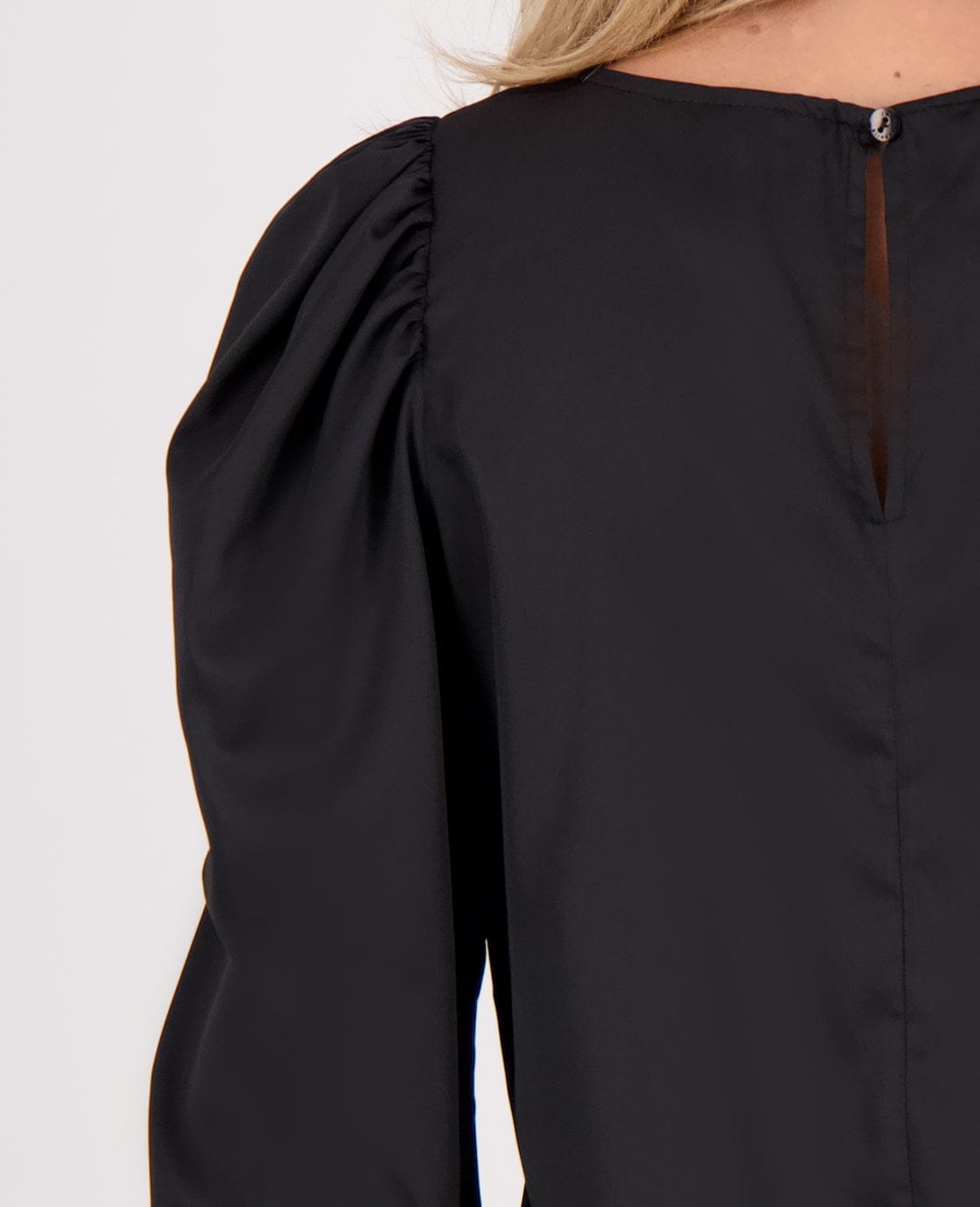 Je m'appelle Tops Top Madeleine Satin | Zwart