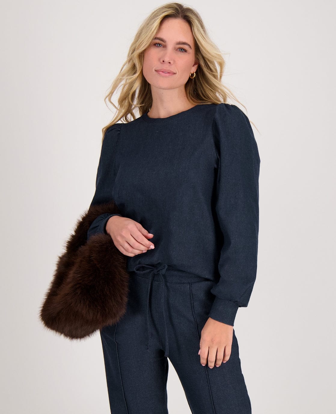 Je m'appelle Tops Denim Blue / XS Top Jule | Denim Blue