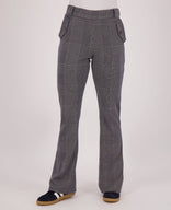 Je m'appelle Broeken Pant Flare Jacquard | Navy/Dark Greige