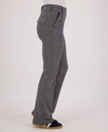 Je m'appelle Broeken Pant Flare Jacquard | Navy/Dark Greige