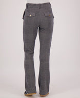 Je m'appelle Broeken Pant Flare Jacquard | Navy/Dark Greige