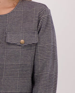 Je m'appelle Jassen Jacket Jacquard | Navy/Dark Greige