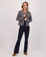 Je m'appelle Jassen Jacket Jacquard | Navy/Dark Greige