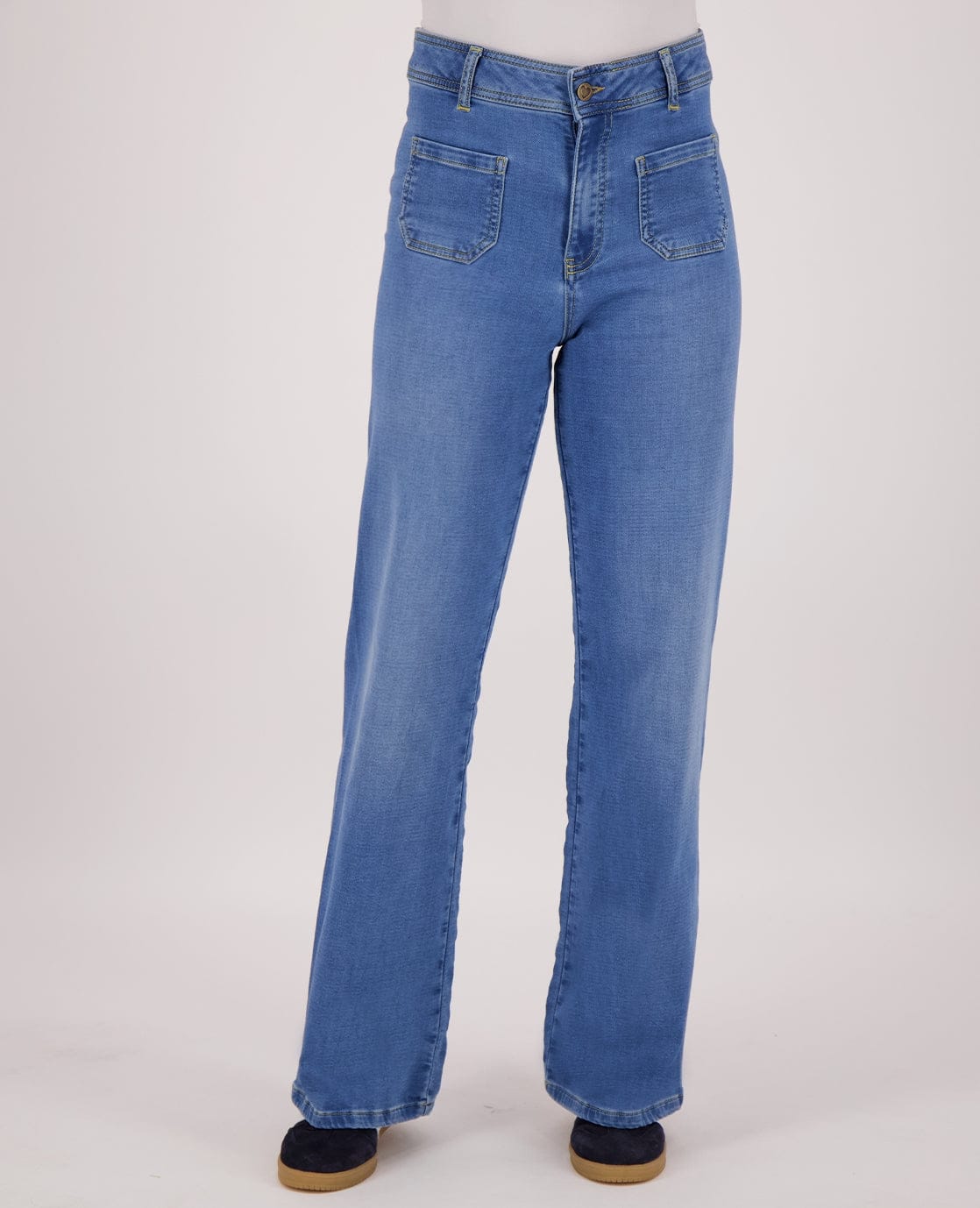 Je m'appelle Broeken Pant Jogg Denim Straight | Light Denim