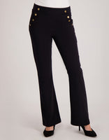 Je m'appelle Broeken Pant Flare Marise Buttons Travel | Zwart