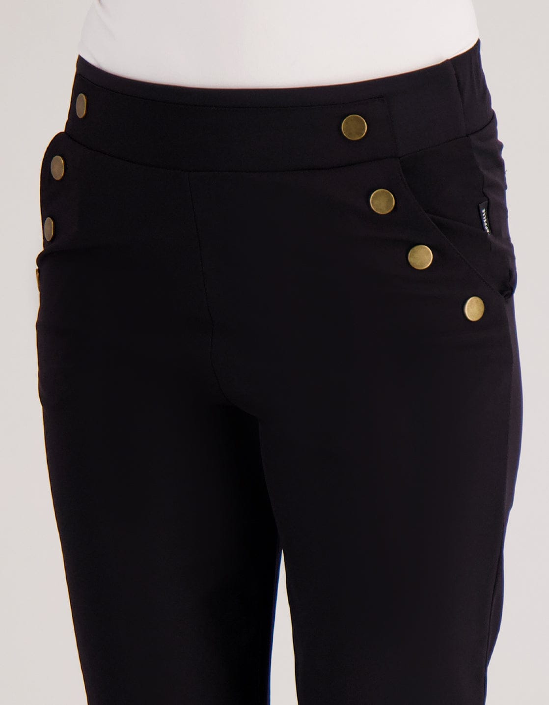 Je m'appelle Broeken Pant Flare Marise Buttons Travel | Zwart