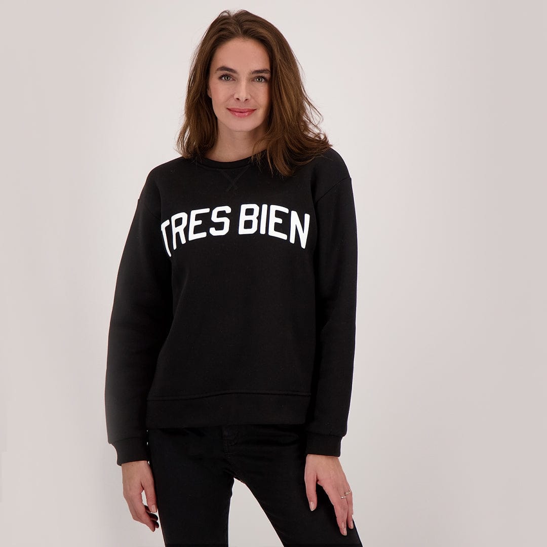 Je m'appelle Tops Sweater | Zwart