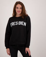 Je m'appelle Tops Zwart / XS Sweater | Zwart