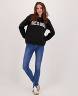 Je m'appelle Tops Sweater | Zwart