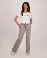 Je m'appelle Broeken Pant Satin Straight | Taupe