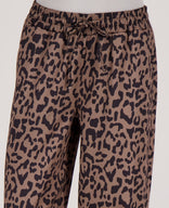 Je m'appelle Broeken Pant Satin Straight | Taupe / Zwart