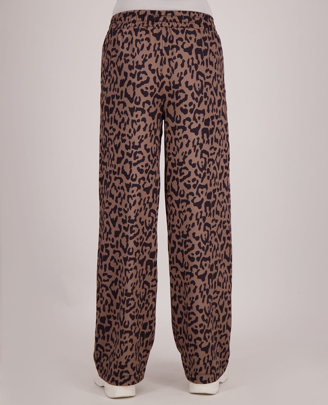 Je m'appelle Broeken Pant Satin Straight | Taupe / Zwart