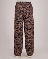 Je m'appelle Broeken Pant Satin Straight | Taupe / Zwart