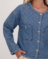 Je m'appelle Jassen Jacket Quilted | Denim