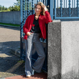 Je m'appelle Broeken Pant Flare Stretch Denim | Grey