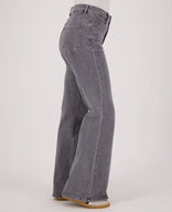Je m'appelle Broeken Pant Flare Stretch Denim | Grey