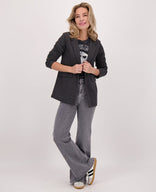 Je m'appelle Broeken Pant Flare Stretch Denim | Grey