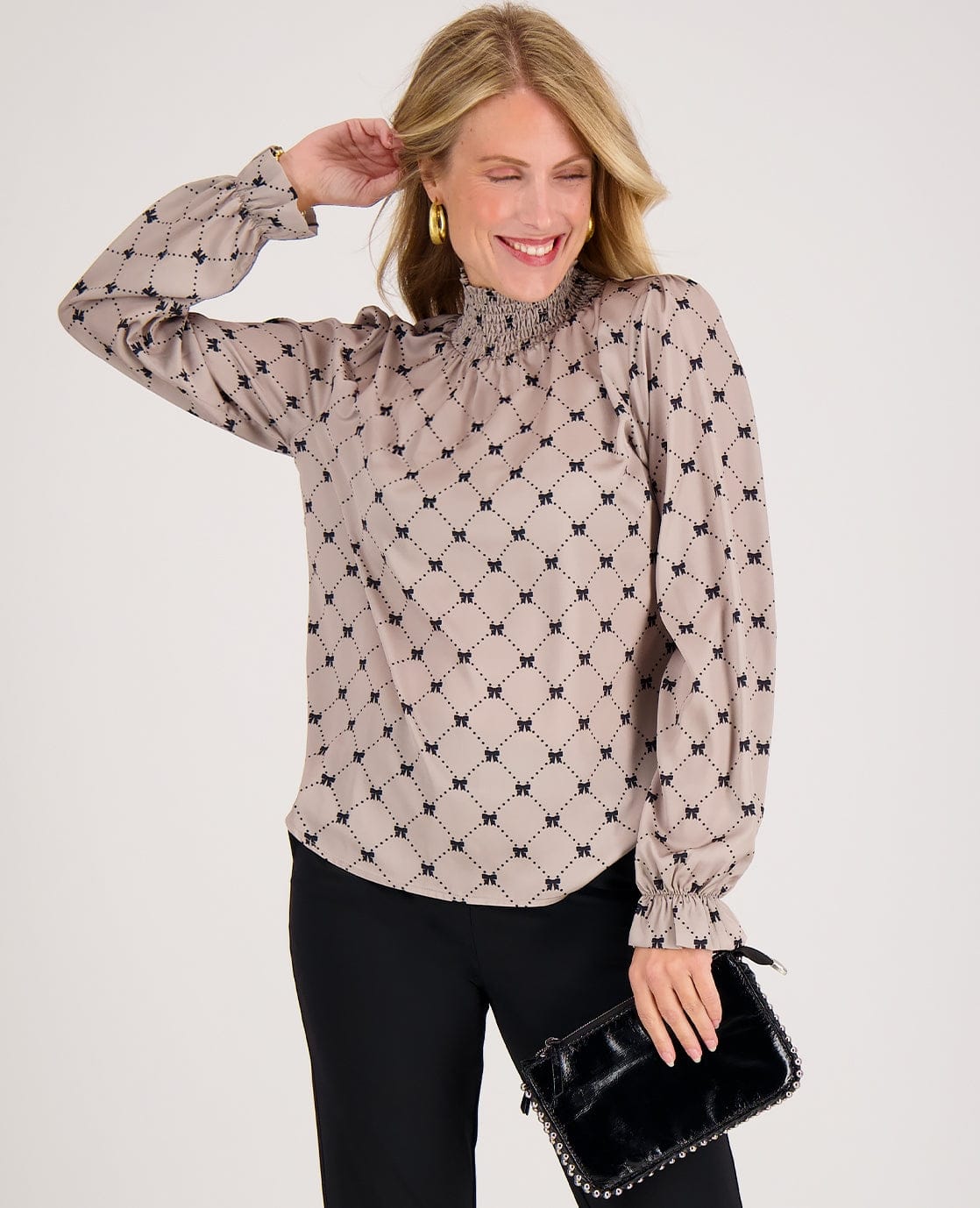 Je m'appelle Tops Top Colle | Dark Greige/Black