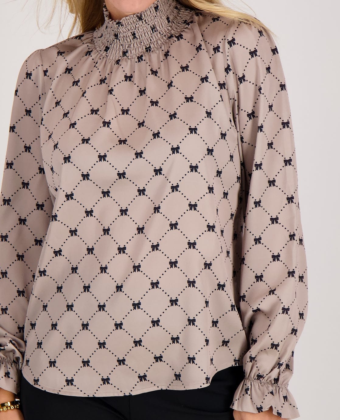 Je m'appelle Tops Top Colle | Dark Greige/Black