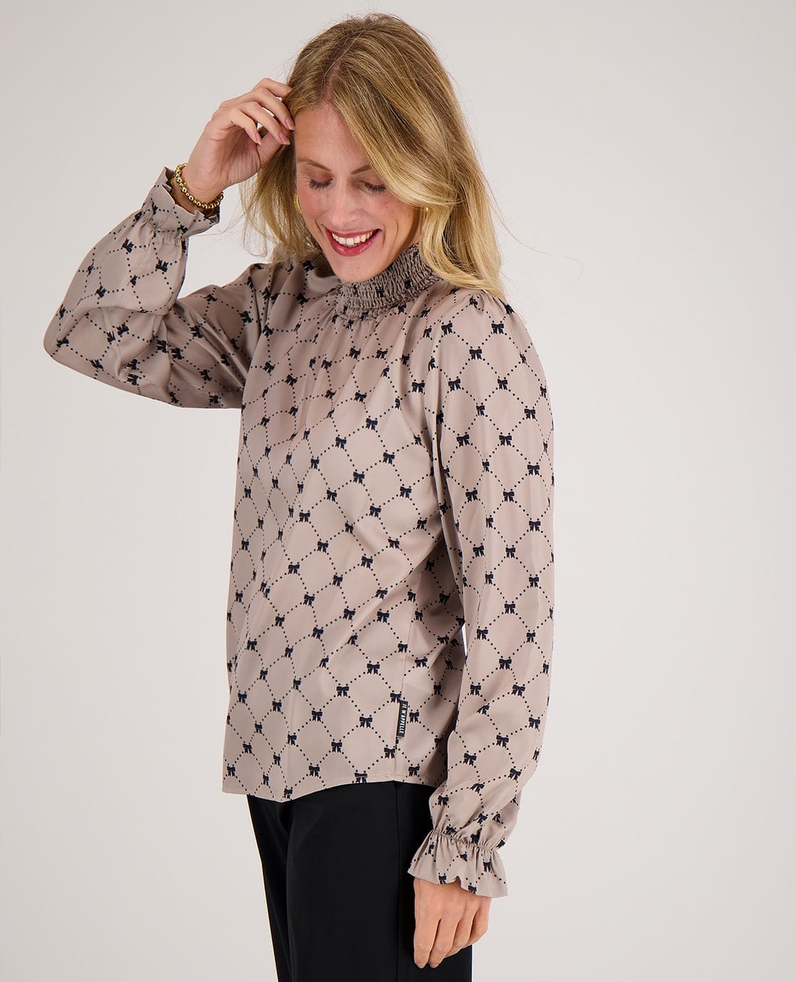 Je m'appelle Tops Top Colle | Dark Greige/Black