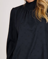 Je m'appelle Tops Top Colle | Donkerblauw / Zwart