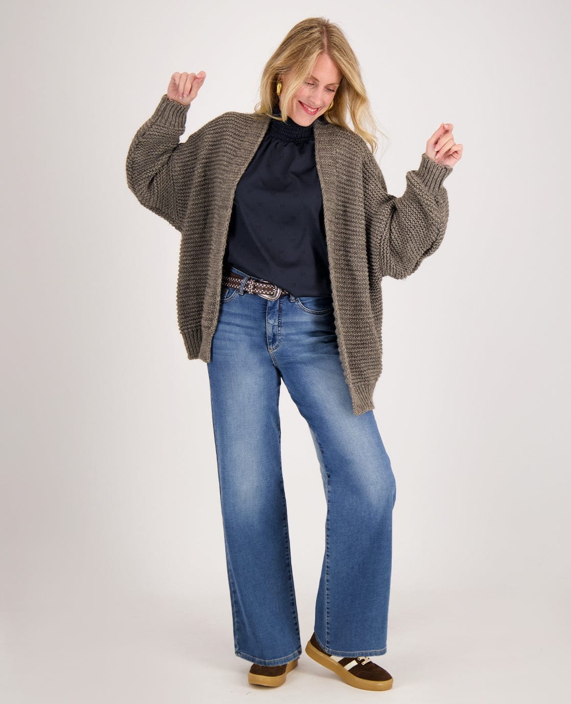 Je m'appelle Tops Top Colle | Donkerblauw / Zwart