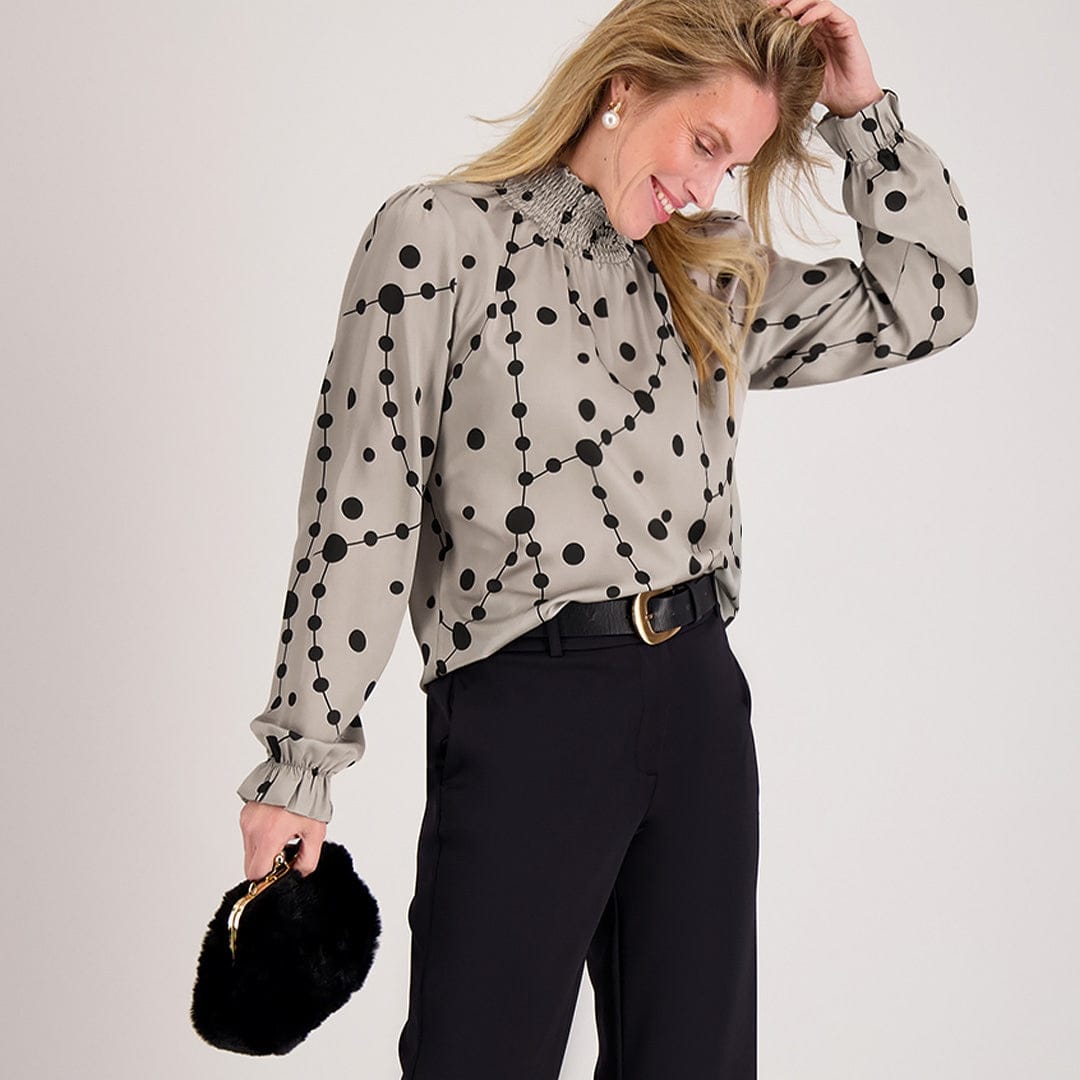 Je m'appelle Tops Top Colle | Champagne / Zwart