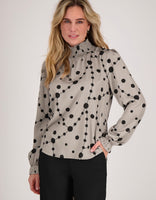 Je m'appelle Tops Top Colle | Champagne / Zwart