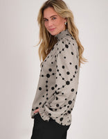 Je m'appelle Tops Top Colle | Champagne / Zwart