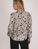 Je m'appelle Tops Top Colle | Champagne / Zwart