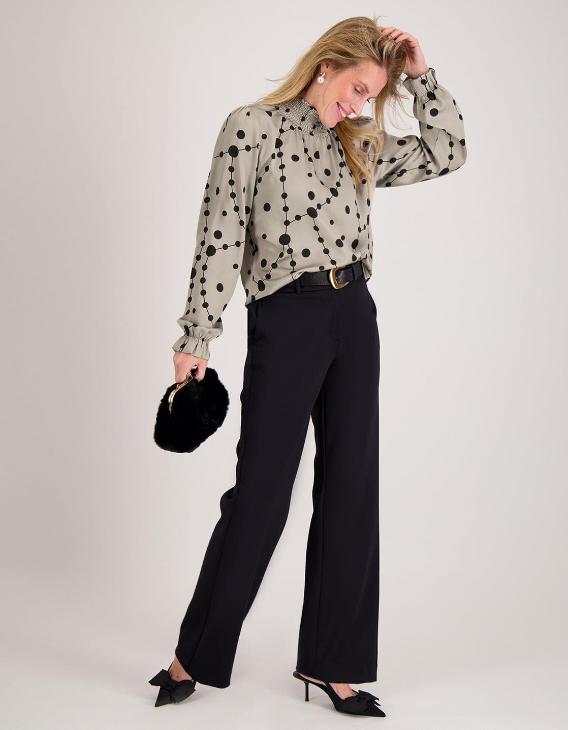 Je m'appelle Broeken Zwart / XS / Regular Pant Lauren Premium Travel | Zwart