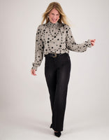 Je m'appelle Tops Top Colle | Champagne / Zwart