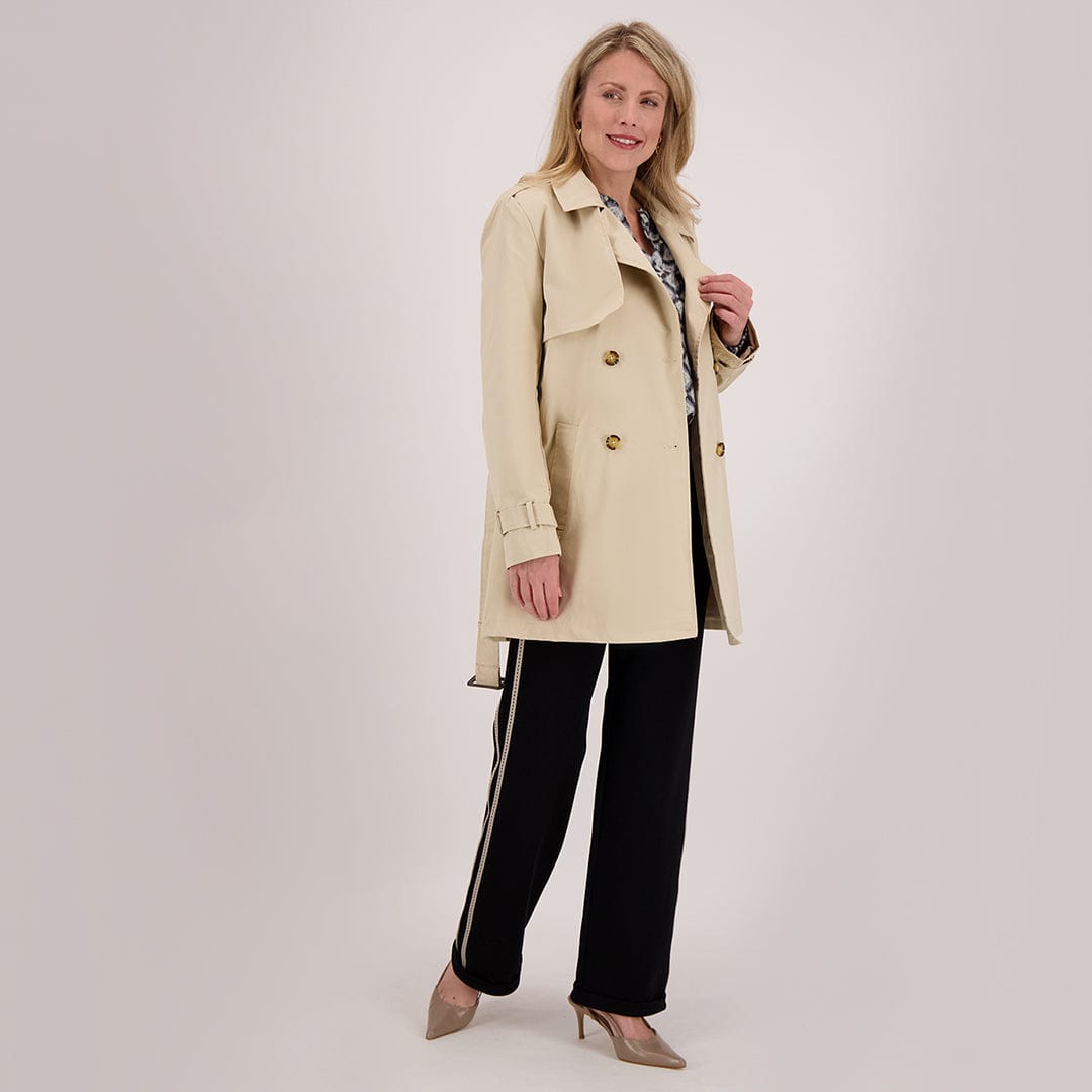 Je m'appelle Broeken Pant Straight | Black/Ecru