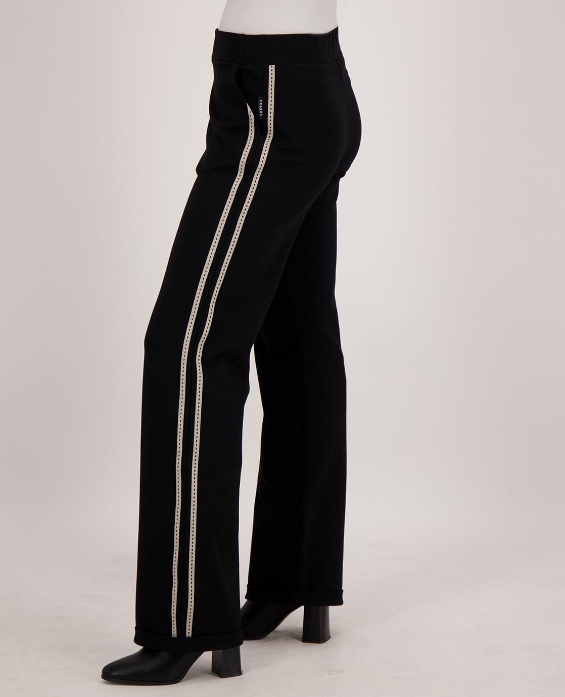 Je m'appelle Broeken Pant Straight | Black/Ecru