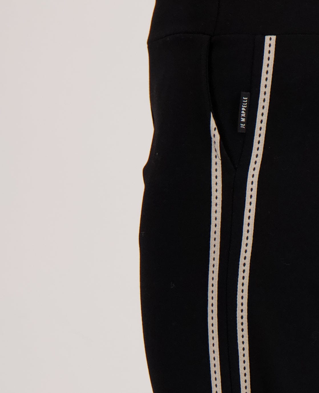Je m'appelle Broeken Pant Straight | Black/Ecru