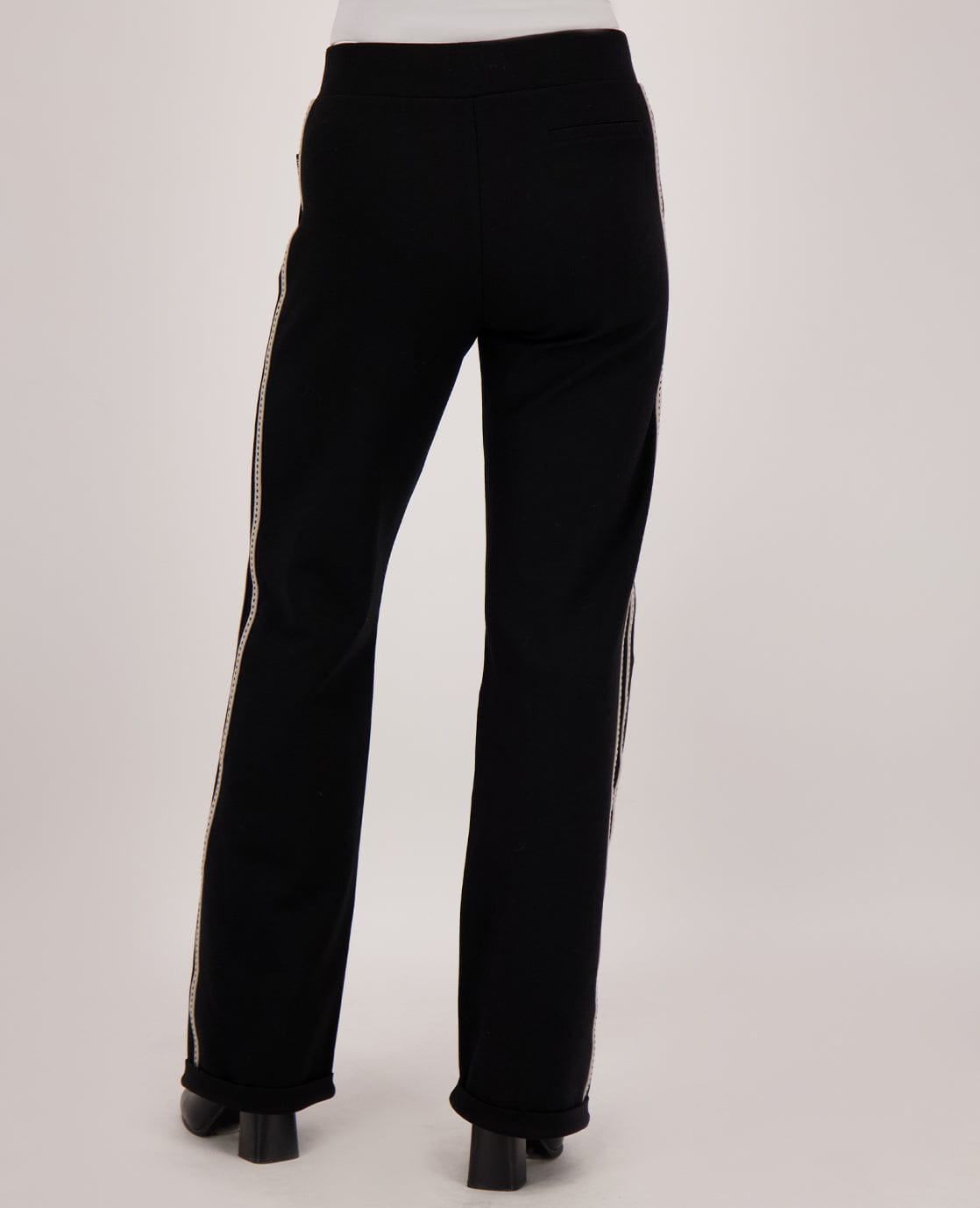 Je m'appelle Broeken Pant Straight | Black/Ecru