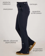 Je m'appelle Broeken Pant Isa Travel ++++ | Donkerblauw
