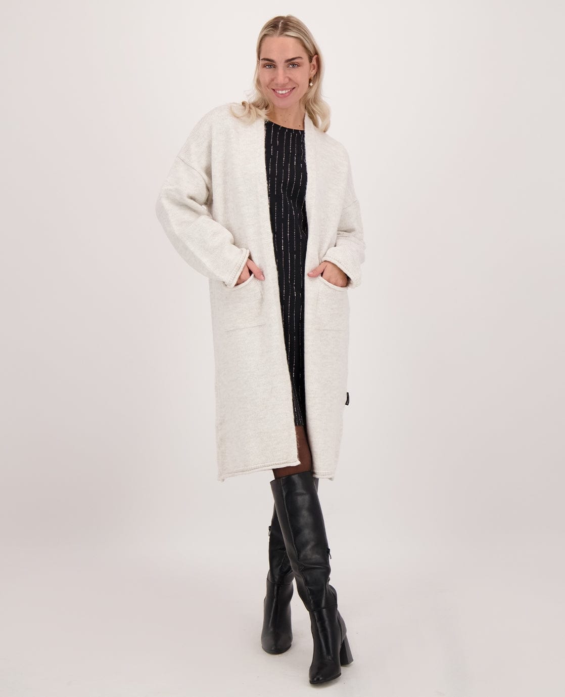 Je m'appelle Jurken Robe Gigi Travel | Black/Dark Greige