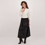 Je m'appelle Jurken Zwart / XS Skirt Satin | Zwart