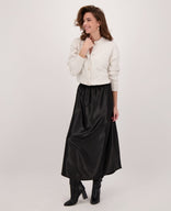 Je m'appelle Jurken Skirt Satin | Zwart