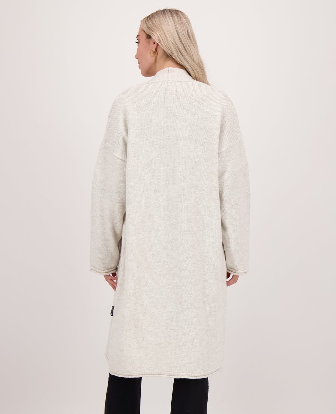 Je m'appelle Vesten Cardigan Knitted | Greige Melange