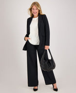 Je m'appelle Jassen Blazer Straight Travel ++++ | Zwart