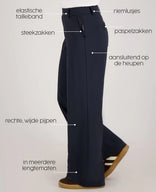 Je m'appelle Broeken Pant Lizzy Travel ++++ | Donkerblauw