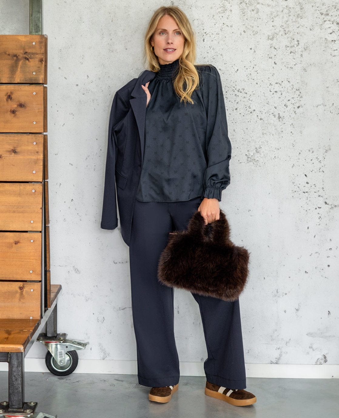 Je m'appelle Broeken Donkerblauw / XS / Short Pant Lizzy Travel ++++ | Donkerblauw