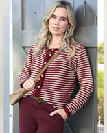 Je m'appelle Vesten Burgundy / Sand / S/M Veste Lara | Burgundy / Sand