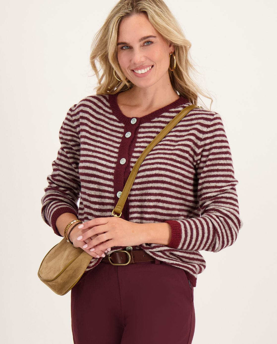 Je m'appelle Vesten Veste Lara | Burgundy / Sand