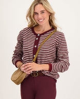 Je m'appelle Vesten Veste Lara | Burgundy / Sand