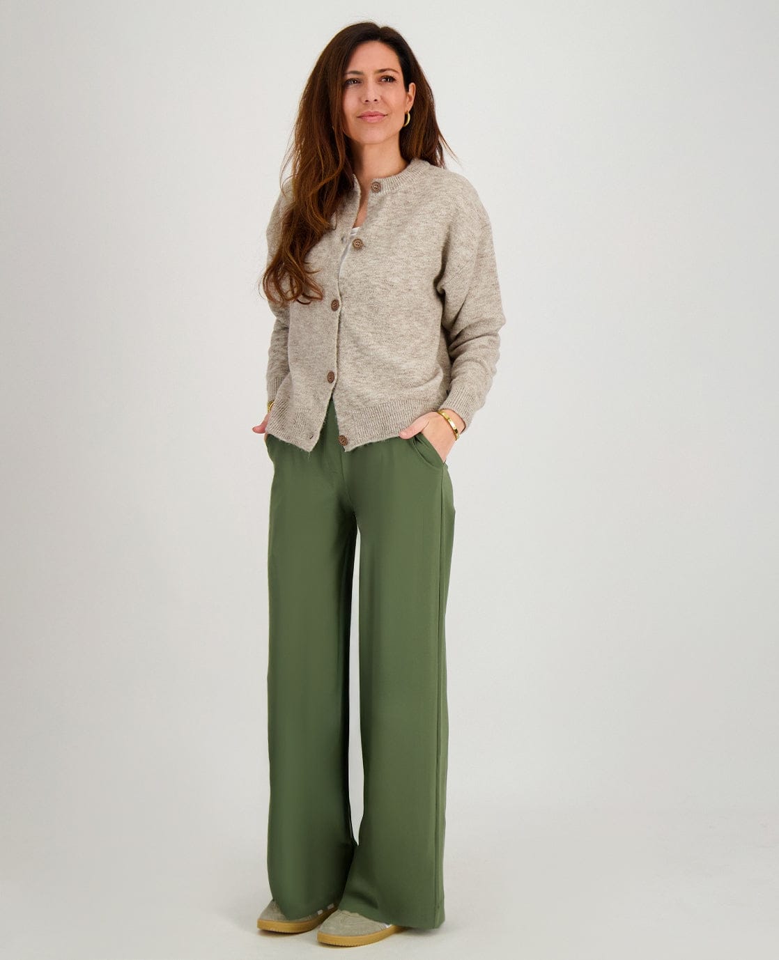 Je m'appelle Broeken Pant Lizzy Travel ++++ | Dark Olive