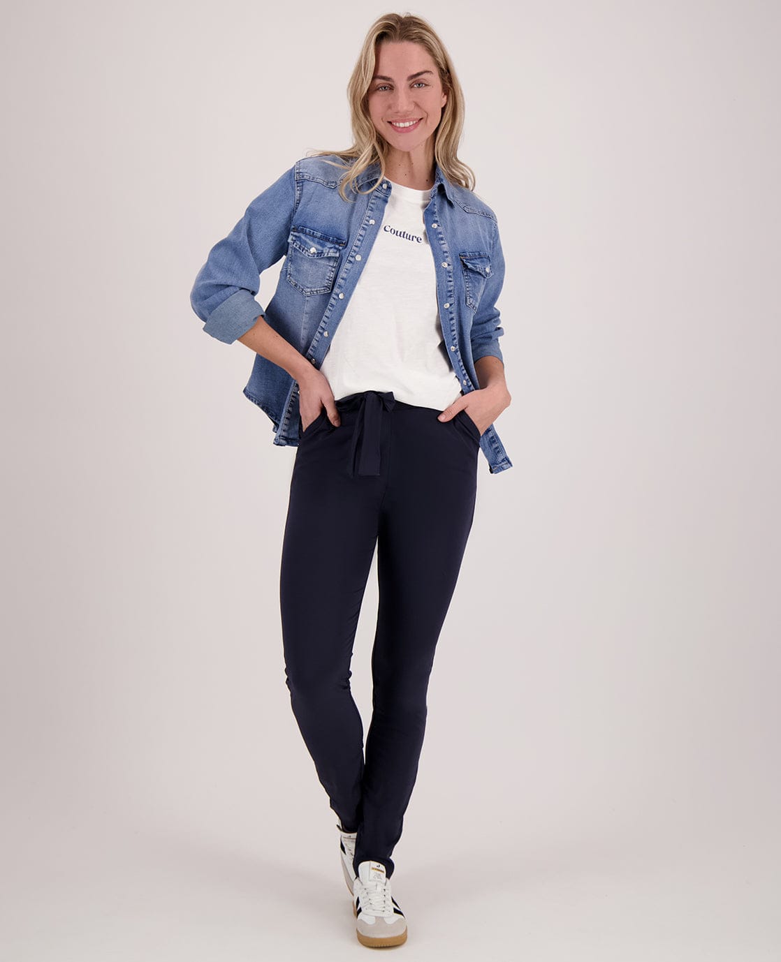 Je m'appelle Broeken Pant Fancy Travel ++ | Donkerblauw